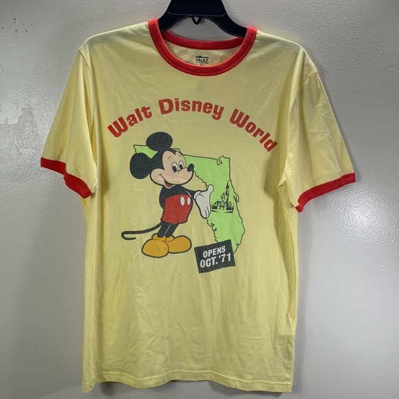 Disney Tops - Disney Women’s Yellow “Walt Disney World” Mickey Mouse Graphic T-shirt S…